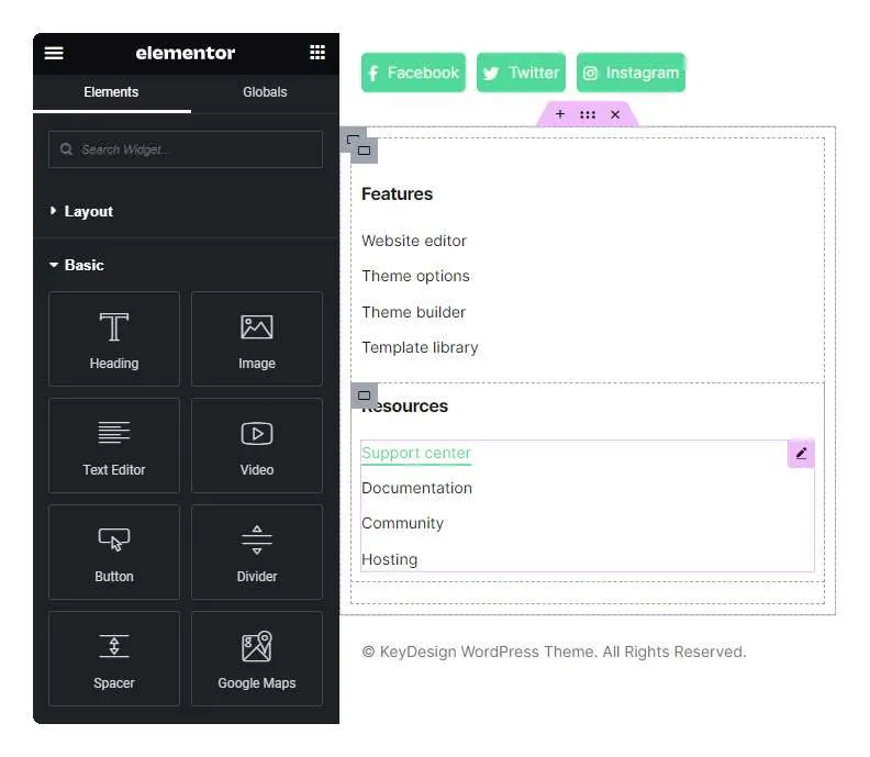 Keydesign theme builder